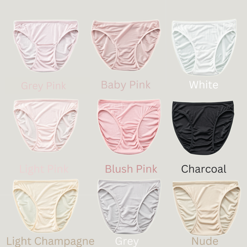 100% Silk Women Underwear-Light Pink|Breathable&Ethical Silk Collection