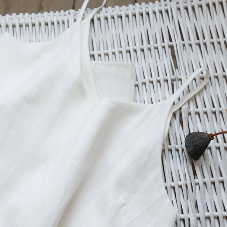 100% Hemp Midi Slip Dress| Handmade&Sustainable Dress