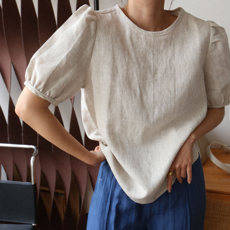 100% Hemp Reversible Blouse|Handmade&Sustainable Hemp Clothing