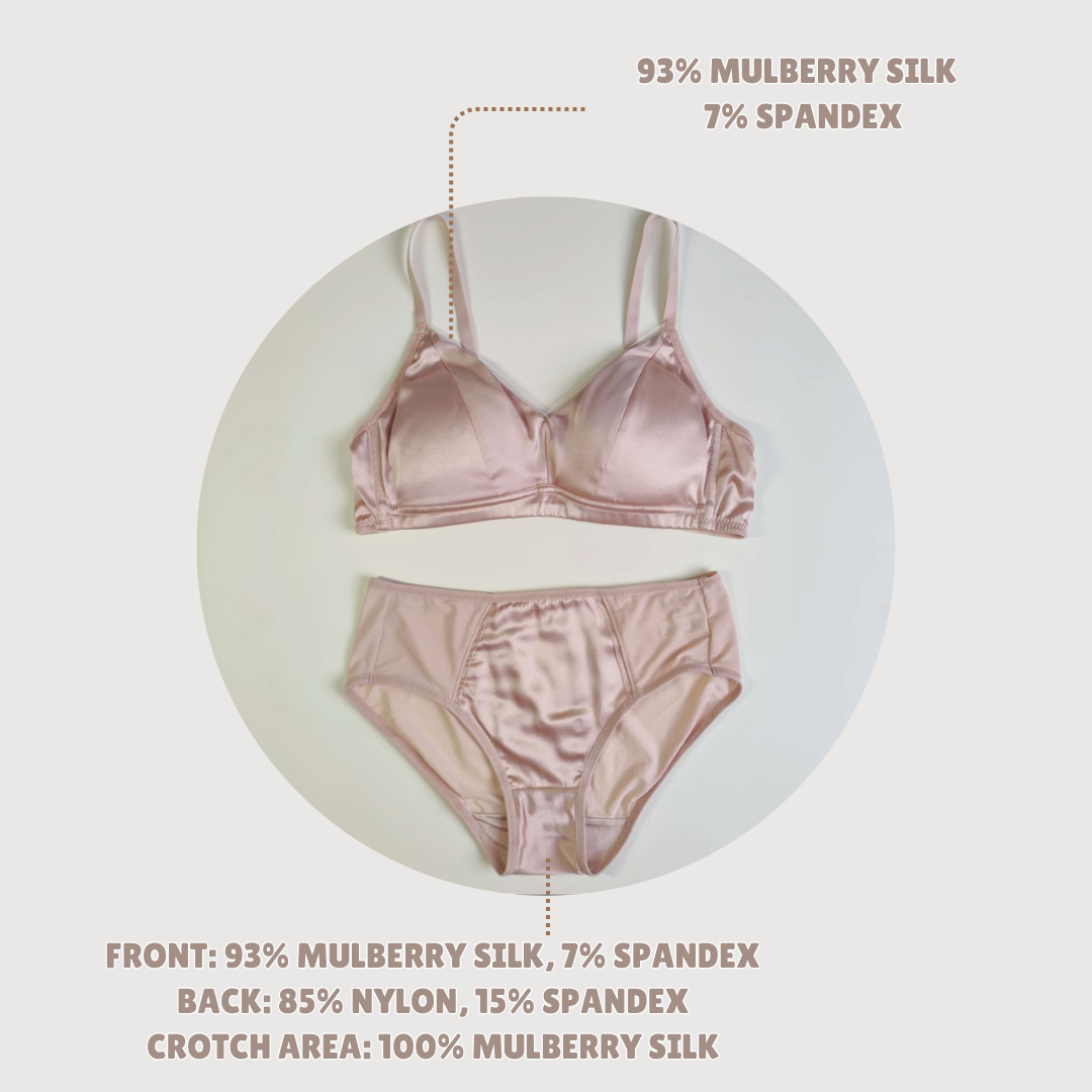 Barely Zero Silk Bralette | Handmade, Wire-Free & Ethically Sourced Silk