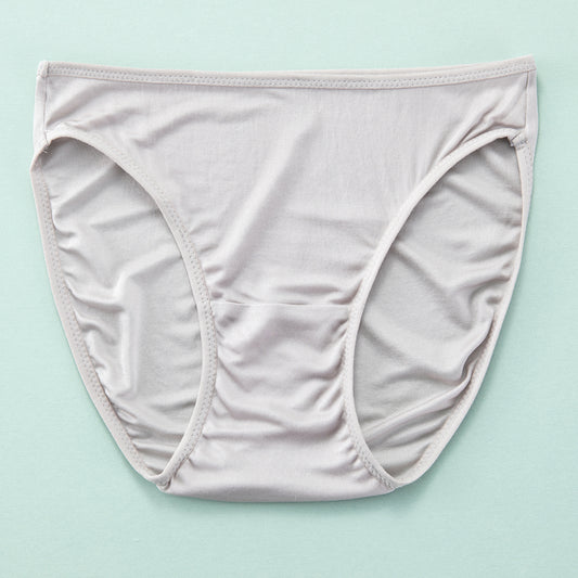100% Silk Women Underwear-Grey|Breathable&Ethical Silk Collection