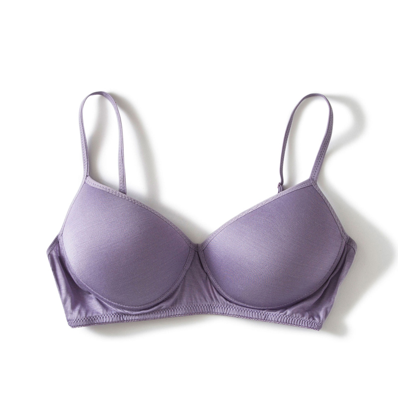 100% Silk Bra-Purple|Classic&Ethical Silk Collection